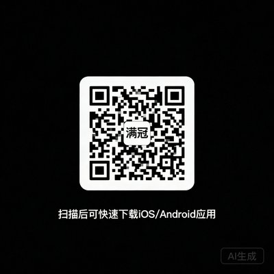 满冠体育客户端下载二维码，扫描后可快速下载iOS/Android应用